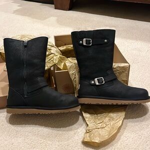 Ugg boots.  Black. Sherpa lined.